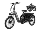 ActBest Triker Plus Folding 3-Wheel Electric Bike with 1200W Motor, 48V 15.6Ah Battery, Rear Rack, Shimano 7-Speed Shifter, Front Suspension, Hydraulic Brakes, and Headlight
