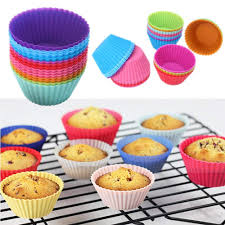 6-Pack Silicone Cup Cake Molds