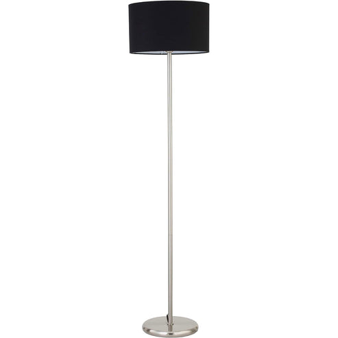 Floor Standing Lamp with LED Bulb - 13.7" x 13.7" x 56.8", Metal, Black Shade