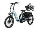 ActBest Triker Plus Folding 3-Wheel Electric Bike with 1200W Motor, 48V 15.6Ah Battery, Rear Rack, Shimano 7-Speed Shifter, Front Suspension, Hydraulic Brakes, and Headlight