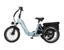 ActBest Triker Plus Folding 3-Wheel Electric Bike with 1200W Motor, 48V 15.6Ah Battery, Rear Rack, Shimano 7-Speed Shifter, Front Suspension, Hydraulic Brakes, and Headlight