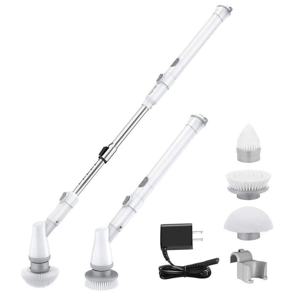 Homitt Cordless Electric Spin Scrubber with 3 Brush Heads