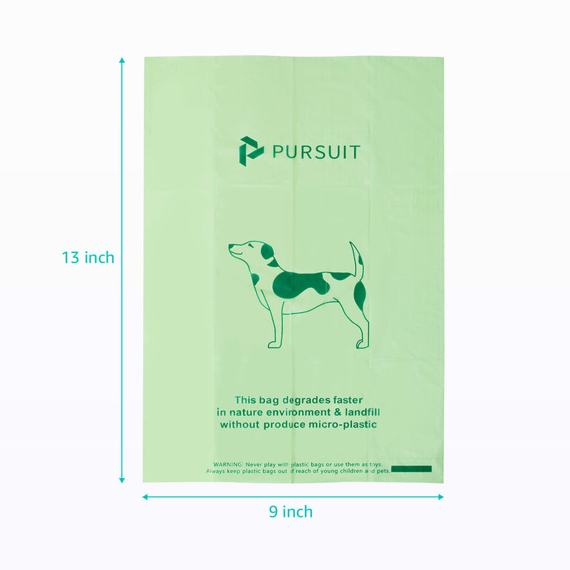 PURSUIT 1080pcs(72 Rolls) or 1950pcs(130 Rolls) Biodegradable  Dog Waste Bag with Dispenser