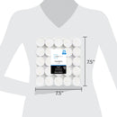 Mainstays White Unscented Indoor/Outdoor Tealight Candles, 100 Count