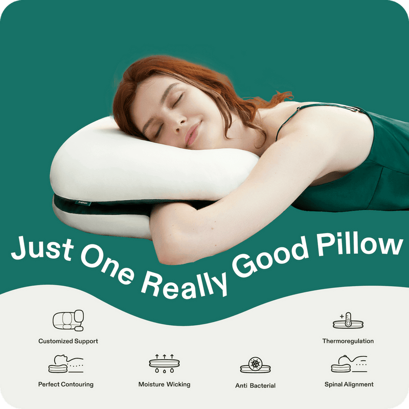 Stack Pillow with Dual Layers Balance, Adjustable Height, Suitable for All Sleeping Positions