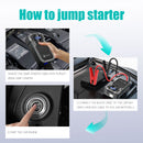 Jump Starter with Air Compressor, 2000A Portable Car Battery Booster (6.0 Gas/2L Diesel) with 150PSI Auto-Shutoff Tire Inflator, 12V Supersafe Lithium Jump Box Car Battery Jumper Starter,Idea  Halloween Thanksgiving Day Gifts