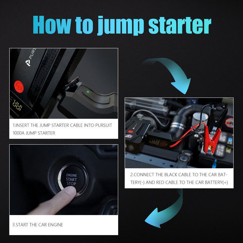 TRAVERSE 1000A Peak 12V Car Jump Starter | Racktodoor TRAVERSE 1000A Peak 12V Car Jump Starter | Racktodoor
