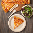 9-inches Renewable Fiber (Paper) Plates (50-Pack, 125-Pack or 500-Pack), PFAS, Bleach Free, BPI Certified, Compostable