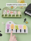 2pcs Piano Key Design Ice Cube & Popsicle Mold - BPA-Free Plastic, Perfect for Chocolate, Candy, and Frozen Treats - Kitchen Gadget for Home and Restaurant Use