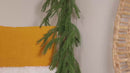 2 Pcs 6 Ft Artificial Norfolk Pine Garlands, Real Touch Winter Pine Garland, Green Artificial Greenery Garland for Table, Mantle, Wall, Indoor, Outdoor Christmas Decorations