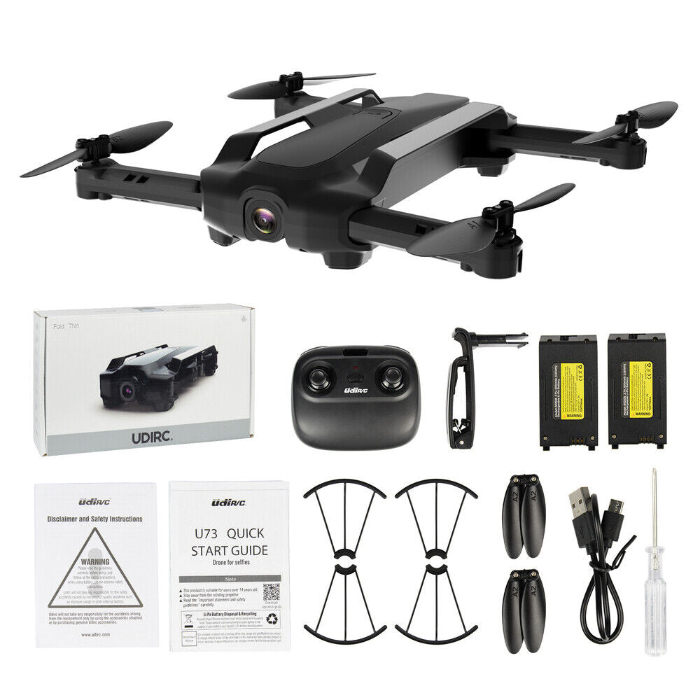 Universal - Drone S173 4K Professional HD Double Caméra Pliable RC  Quadcopter WiFi FPV Dron Con Jouet avec hélicoptère S167 SG107