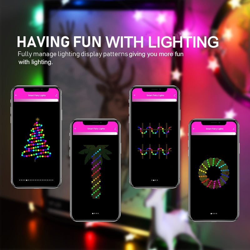 Smart USB-Powered Christmas Fairy Lights with 20 LED Lights (Three Styles)