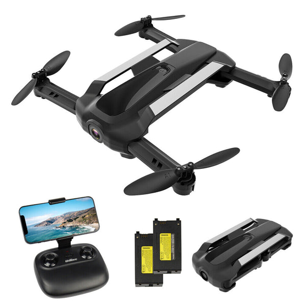 Foldable FPV Video Drone with 720P HD Camera & 2 Batteries