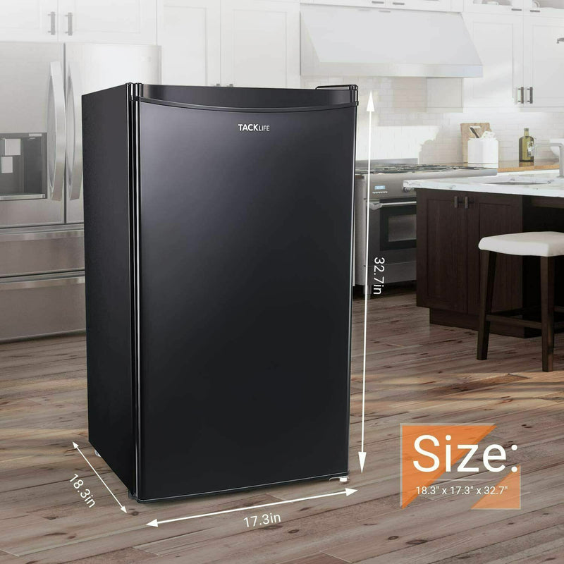 Vertex Refrigerator, with Freezer, Auto Defroster 3.6 Cuft, Black