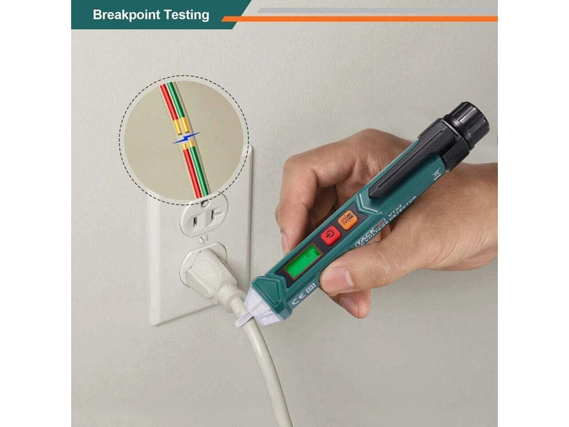Non-Contact AC Voltage Tester with Adjustable Sensitivity, LCD Display VT02