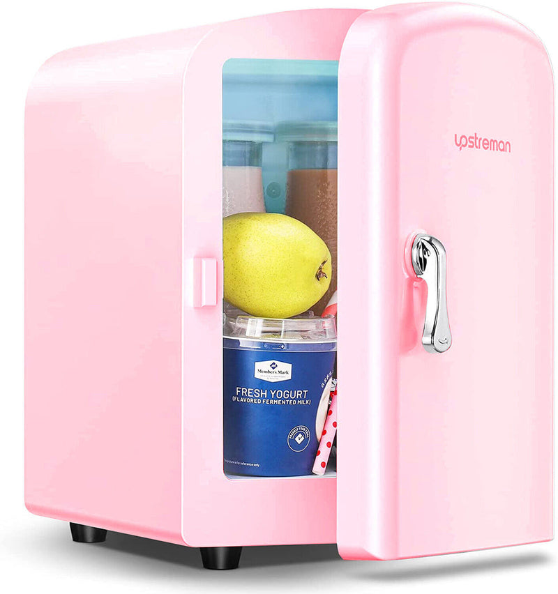 Dual-Function Compact Mini Fridge and Warmer with 4L Capacity (32°F Cold - 140°F Warm)