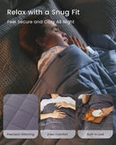 ZonLi Weighted Blanket for Adults, 60''x80'' Queen Size, 20lbs, Dark Grey - Premium Glass Beads, High Breathability, Soft and Heavy Blanket