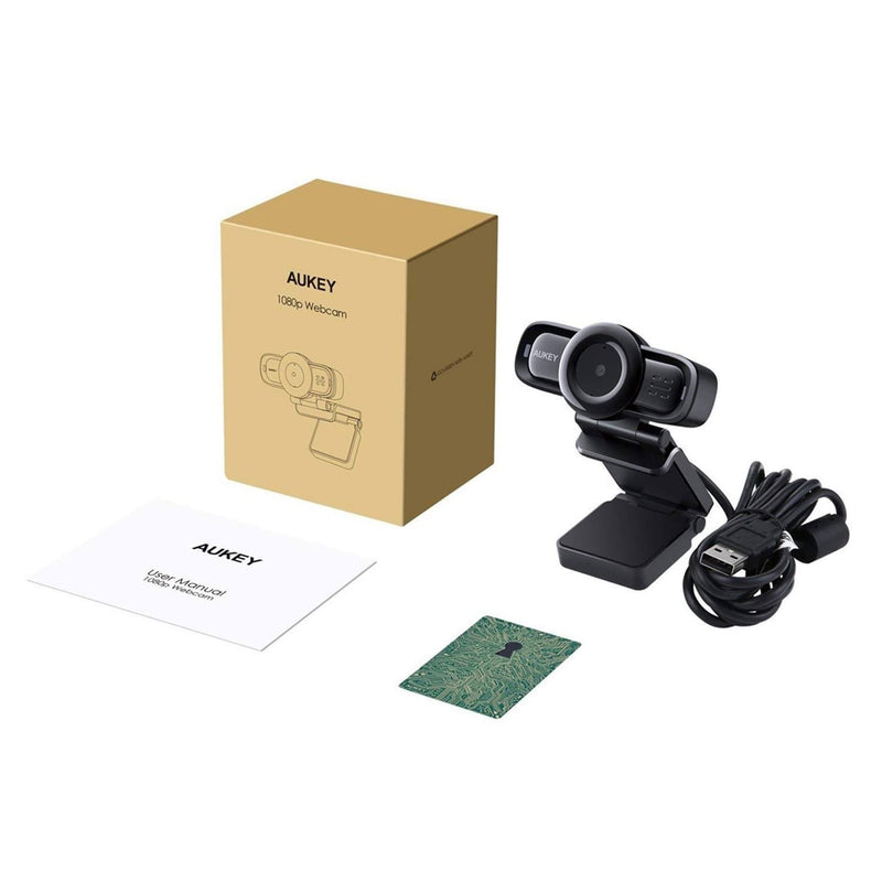 AUKEY PC-LM3 Autofocus Webcam 1080p Full HD with Noise Reduction Microphones