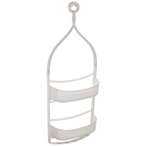 Shower Caddy with Adjustable Arms - White