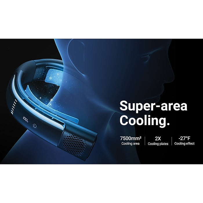 COOLIFY 2 Neck Air Conditioner, Portable Personal Cooler, Ultra Light Rechargeable USB Fan for Travel