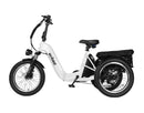 ActBest Triker Plus Folding 3-Wheel Electric Bike with 1200W Motor, 48V 15.6Ah Battery, Rear Rack, Shimano 7-Speed Shifter, Front Suspension, Hydraulic Brakes, and Headlight