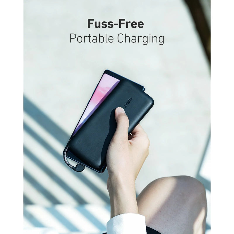 10000mAh Power Bank with Built In USB C Cable PB-N73C