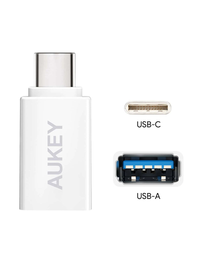 AUKEY Adaptador USB 3.1 Gen1 tipo C a USB 3.0 A/F Negro CB-A26 — AUKEY