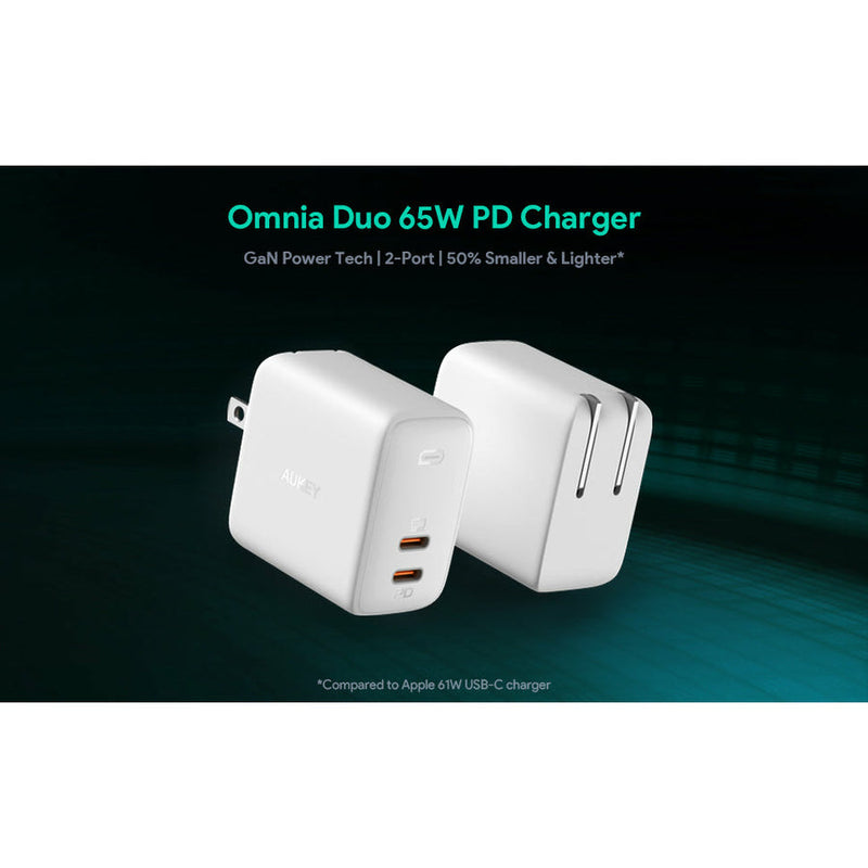 PA-B4 Omnia Duo 65W Dual-Port PD Charger with Dynamic Detect