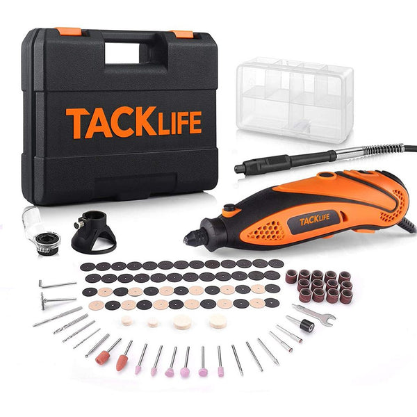 Rotary Tool Kit with Upgraded MultiPro Keyless Chuck RTD35ACL - Rack To Door