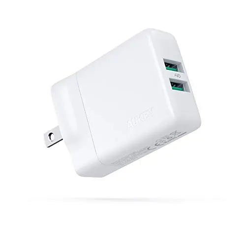 Aukey Dual-Port USB Wall Charger with 24W Power Output