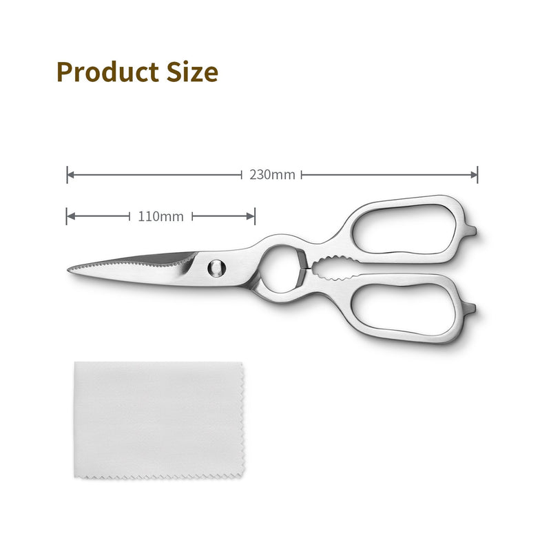 Kitchen Scissors,Upgrade Heavy Duty Stainless Steel Kitchen Scissors w –