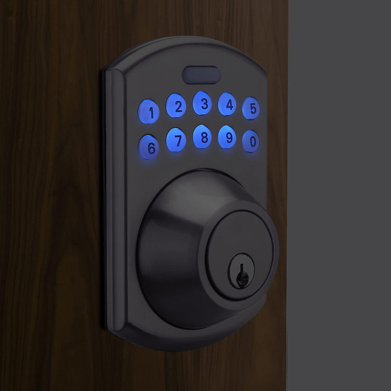 Keypad Electronic Deadbolt Door Lock - EKPL1A - Rack To Door