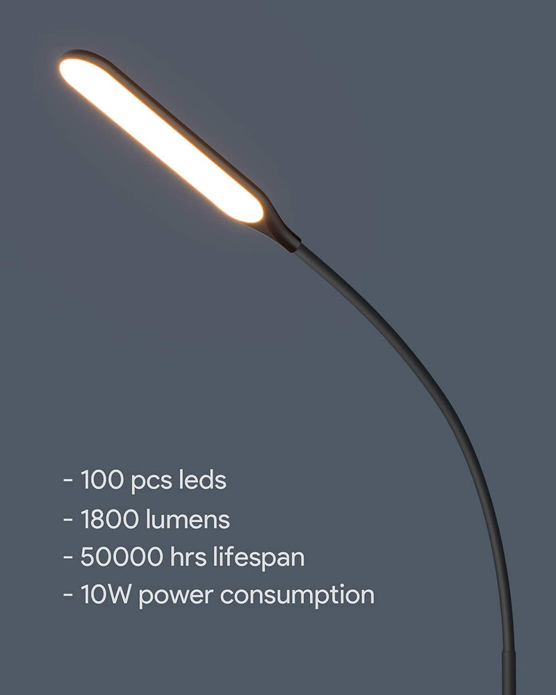 LED Floor Lamp with 3 Color Temperatures & 5 Brightness Levels