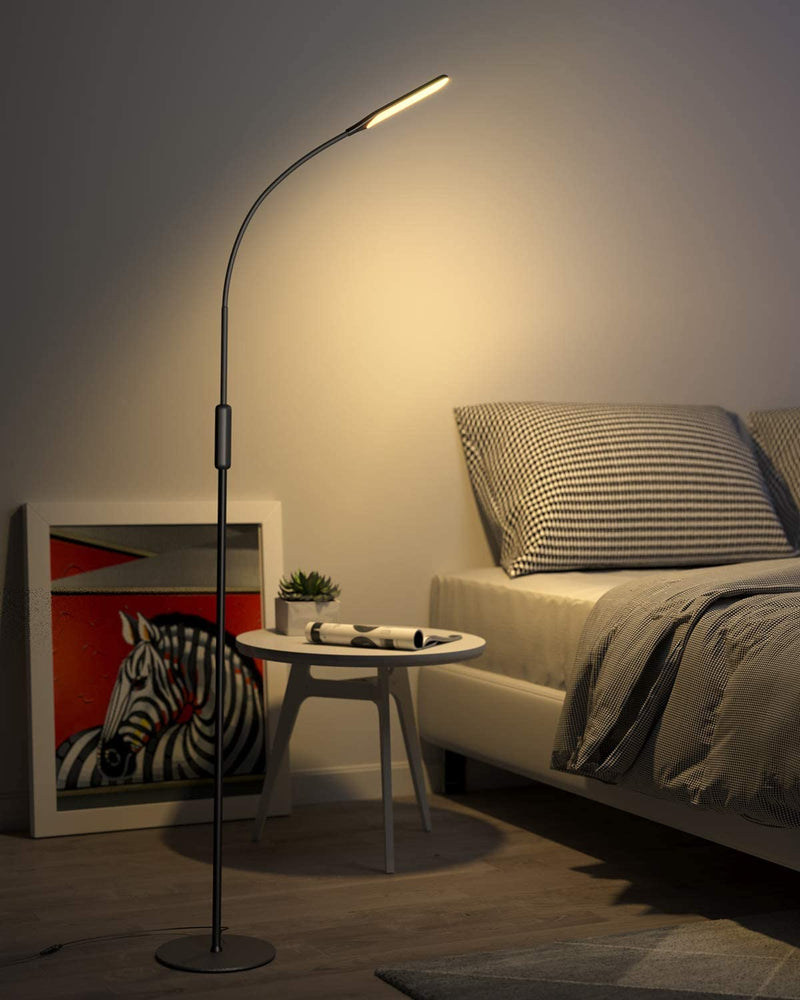 TaoTronics LED Floor Lamp, 4 Brightness Levels & 4 Colors Dimmable Floor  Lamp Modern Standing Light Adjustable Gooseneck Task Lighting for Reading