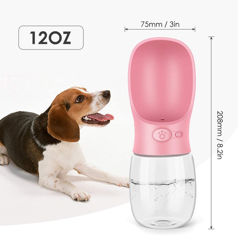 Portable Dog Water Bottle with Bowl Dispenser, Antibacterial, Leak Proof