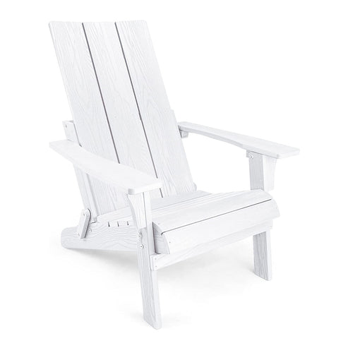 Oversized Folding Adirondack Chair Made from Weather-Resistant Poly Lumber