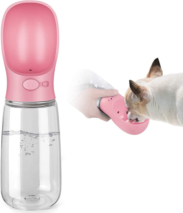 Portable Dog Water Bottle with Bowl Dispenser & Leak-Proof Design