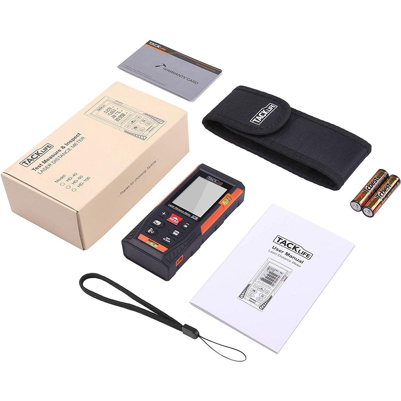 Classic Laser Measure HD60 196Ft M/In/Ft Mute Laser Distance Meter - Rack To Door