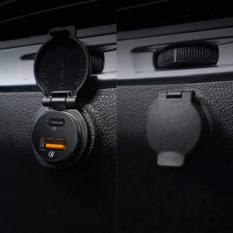 Dual (USB-C/USB-A) Car Charger - 21W