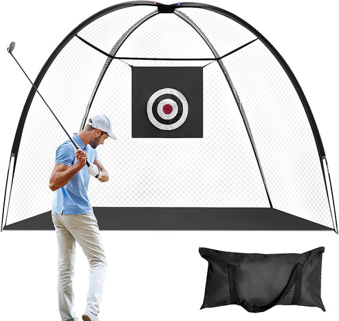 Golf Net 10x7ft, Golf Practice Hitting Training Aids Nets with Target and Carry Bag