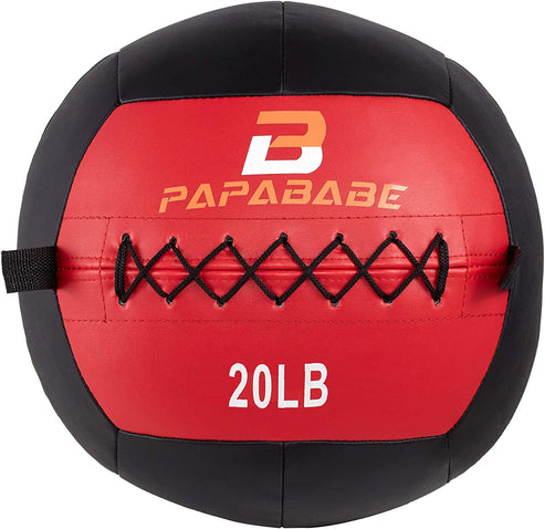 papababe Wall Ball, Soft Medicine Ball, 13'' Weight Ball for Cardio Workout 20lbs