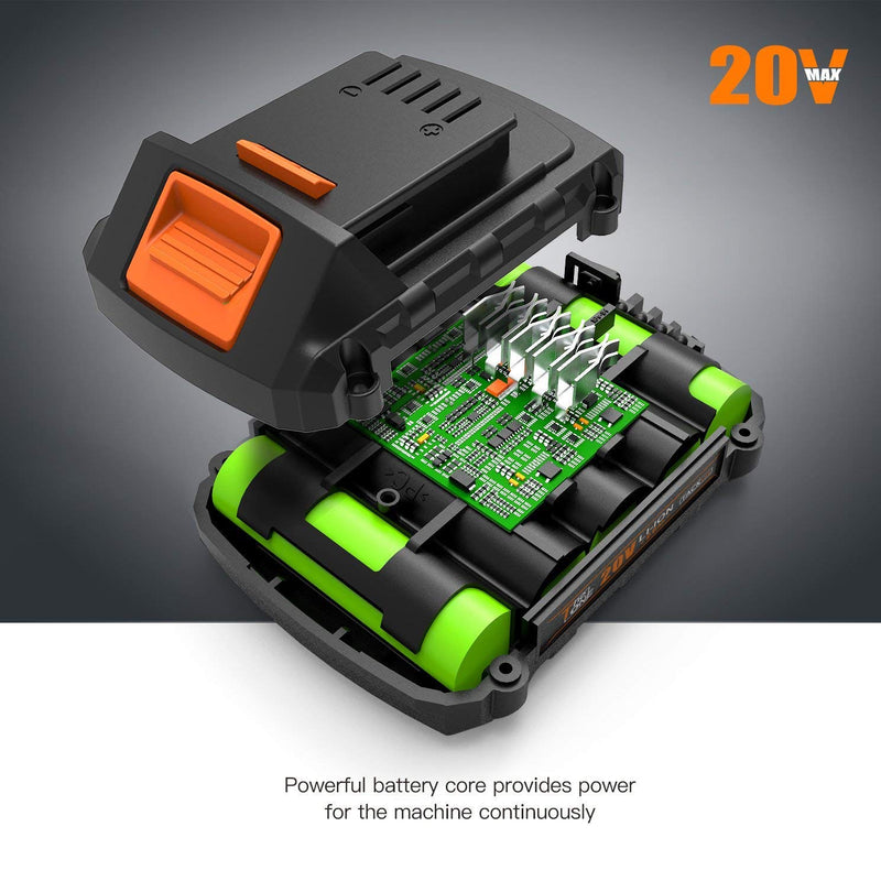20V MAX 2000mAh Lithium Ion Cordless Drill Rechargeable Battery for PCD04B, PCD04C, and PCD06B, LED Indicator Included, PPK02B