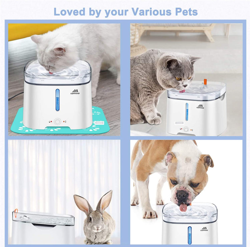 Automatic Pet Water Fountain with 2L Capacity & Filtration