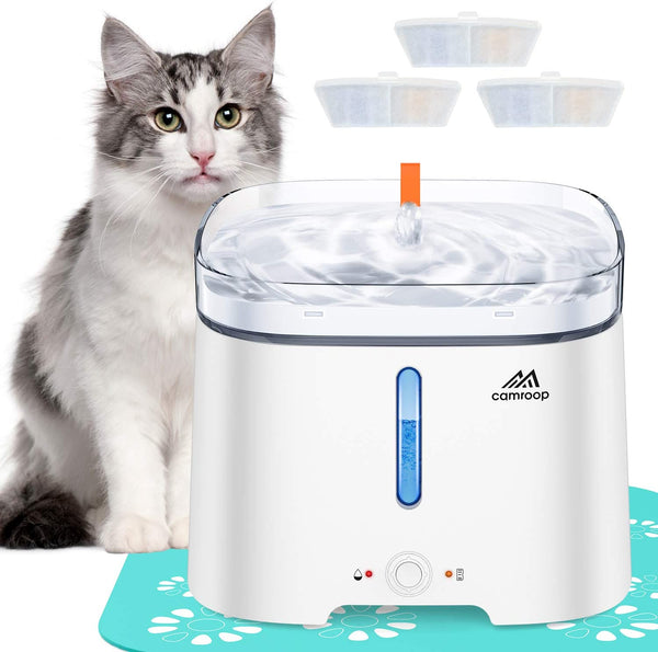 Automatic Pet Water Fountain with 2L Capacity & Filtration