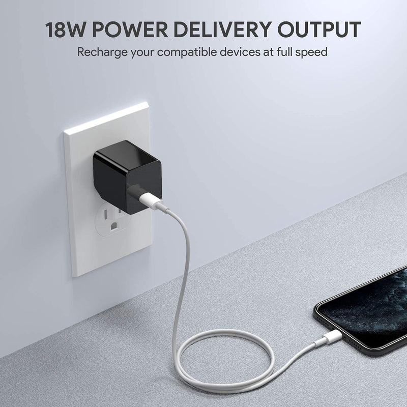 USB C Charger, Minima 20W Fast Type C Wall Charger, Fast Charger with Foldable Plug, Ultra-Compact PD Charger USB C - Rack To Door