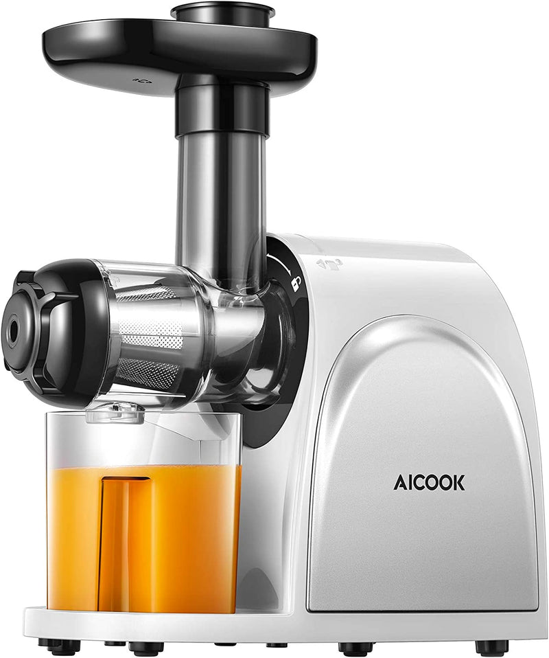 Slow Masticating Juicer with Higher Juicer Yield and Drier Pulp, BPA Free
