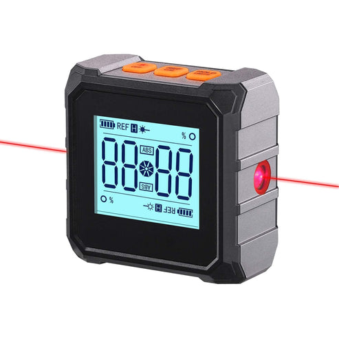 Digital Inclinometer with Laser, Magnet Base, and Aluminum Body MDP03