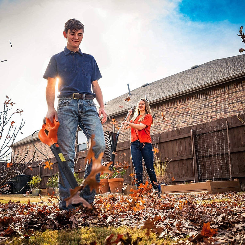 850W Electric Leaf Blower, 2 Speed Mode - Rack To Door