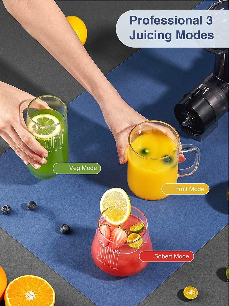 Juicer Machines, High Nutrition Cold Press Juicer, No Filter Design with Less Oxidation