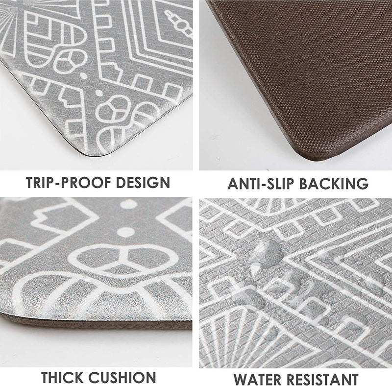 Comfort Cushion Anti-Fatigue Kitchen Mat with Non-Slip Waterproof Design